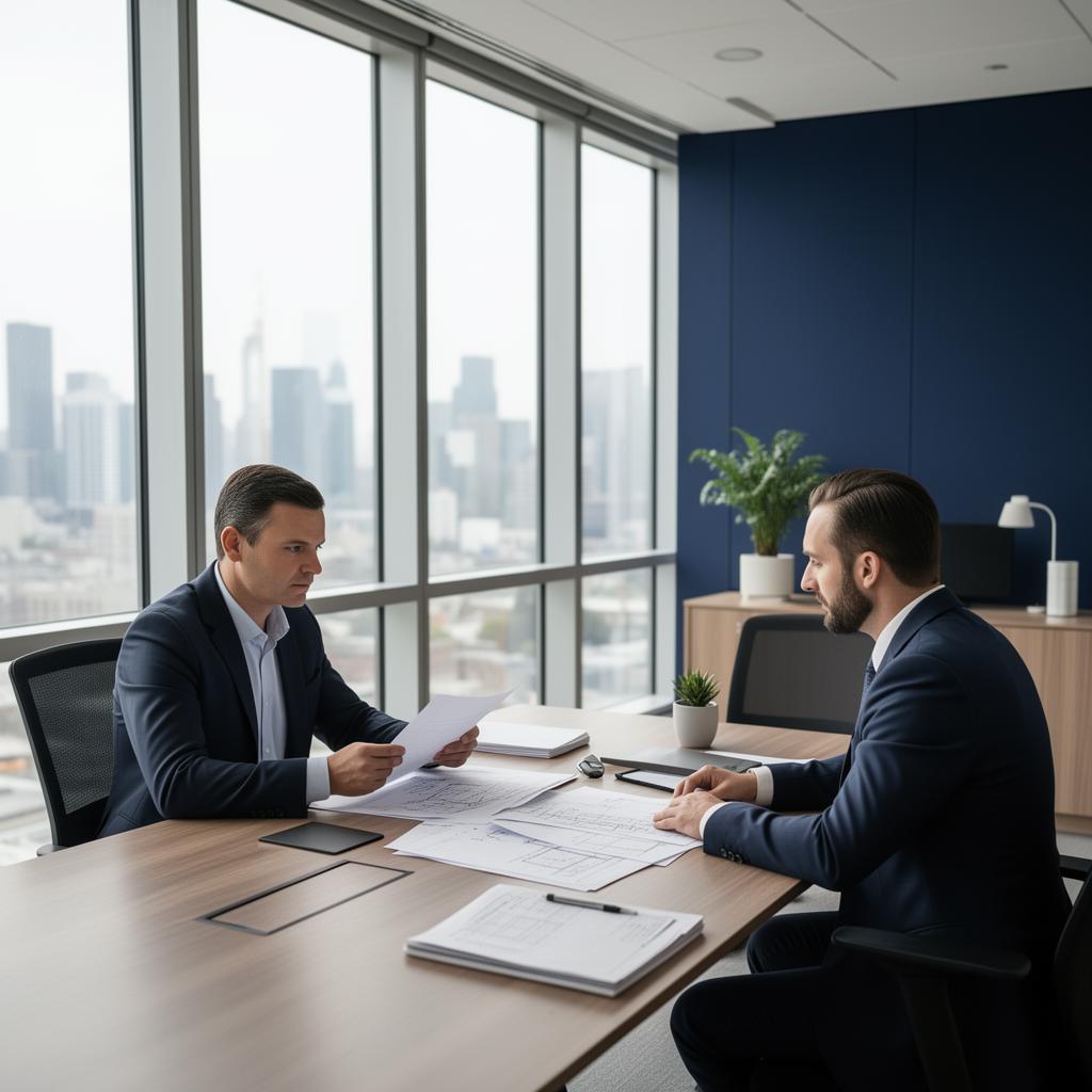 Reunião técnica entre consultoria de engenharia e cliente em São Paulo